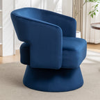 Velvet 360° Swivel Barrel Accent Chair