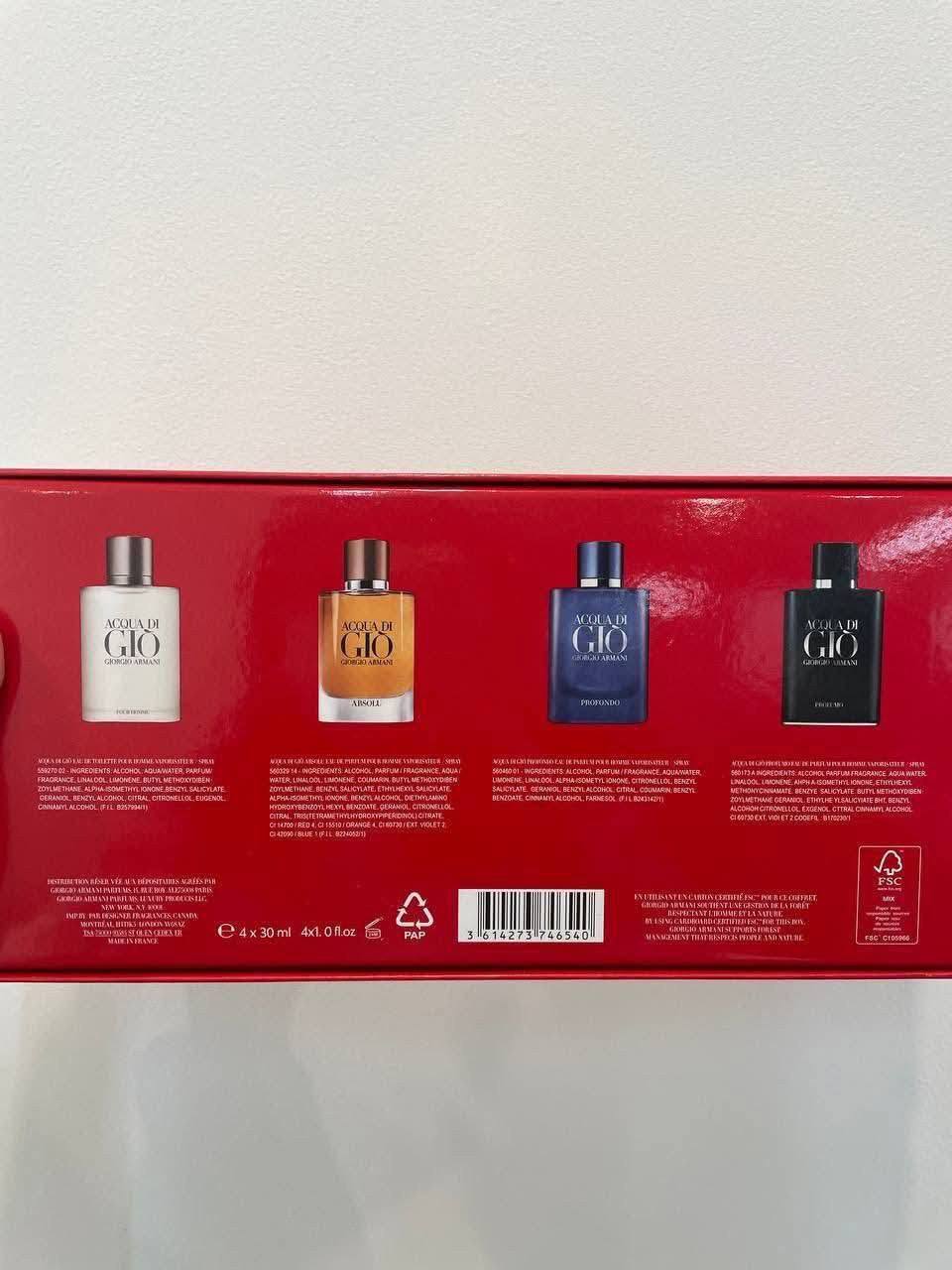 Giorgio Armani Acqua di Giò 4-Piece Fragrance Gift Set – 4 × 30 ml