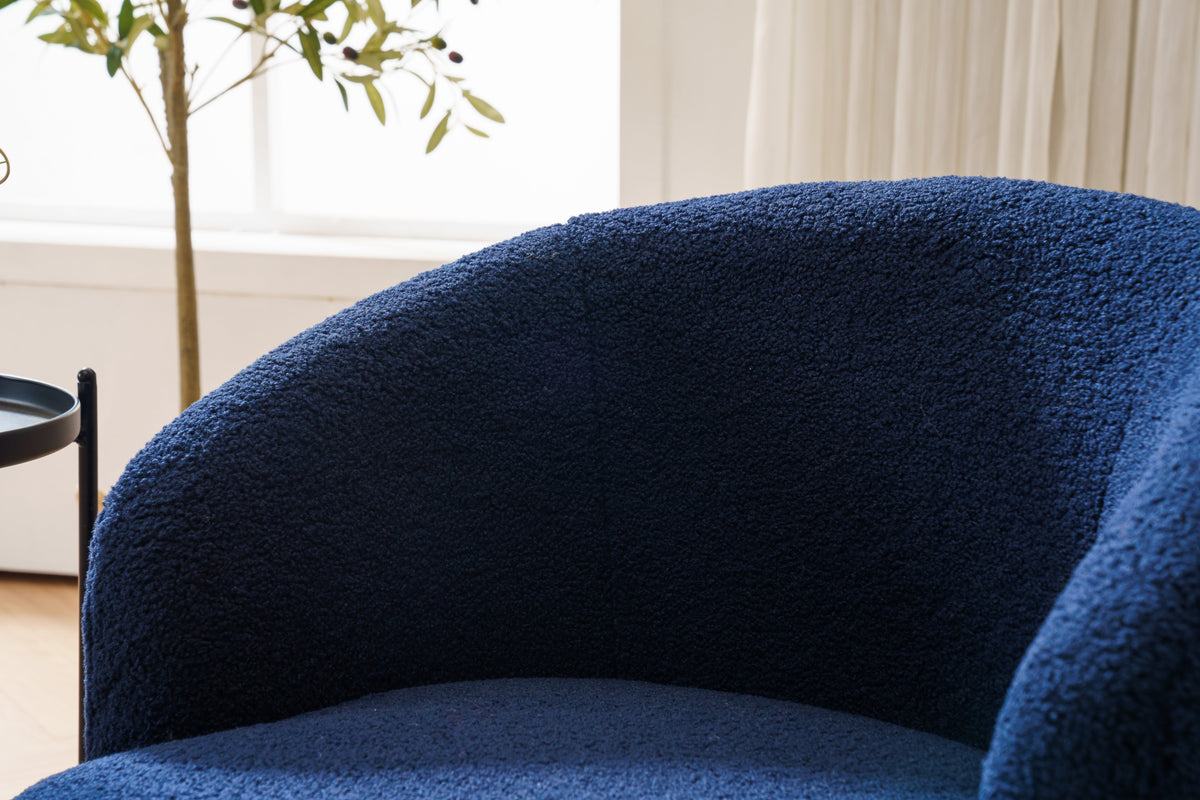 Luxe Velvet Tufted Accent Chair with Gold Metal Legs
