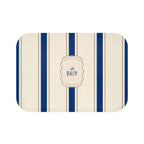 Le Bain Classic Striped Bath Mat, SEA BLUE,  French Bathroom Decor