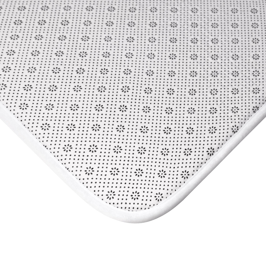 Nautical Vintage Sailboat Bath Mat, FRENCH BLUE — Soft Coastal Bathroom Rug