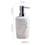 Luxury Marble-Look Bathroom Accessory Set