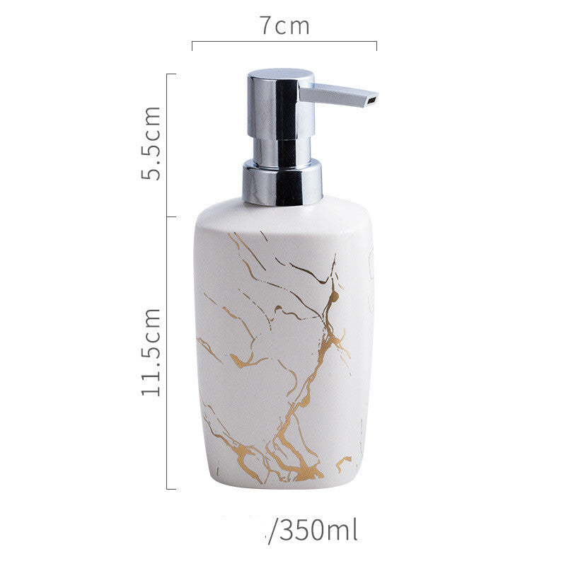 Luxury Marble-Look Bathroom Accessory Set