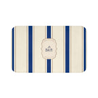 Le Bain Classic Striped Bath Mat, SEA BLUE,  French Bathroom Decor