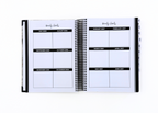 2026-2027 Black Leather Look Daily Planner