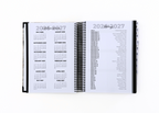2026-2027 Black Leather Look Daily Planner