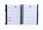 2026-2027 Black Leather Look Daily Planner
