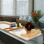 Luxury Extendable Bamboo Bathtub Caddy