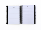 2026-2027 Black Leather Look Daily Planner