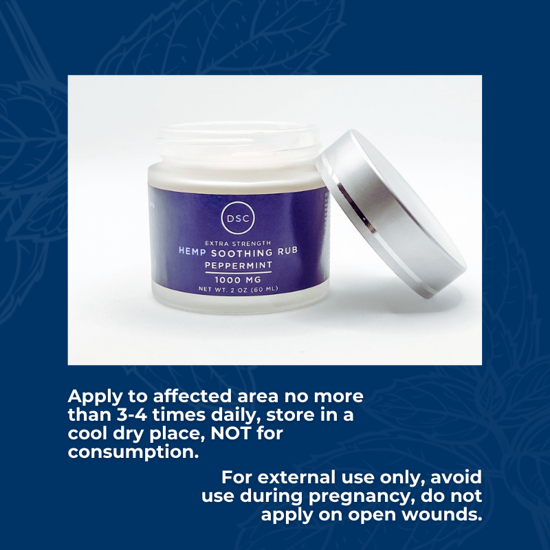 DSC Cooling Peppermint Hemp Cream for Feet & Legs