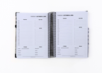 2026-2027 Black Leather Look Daily Planner
