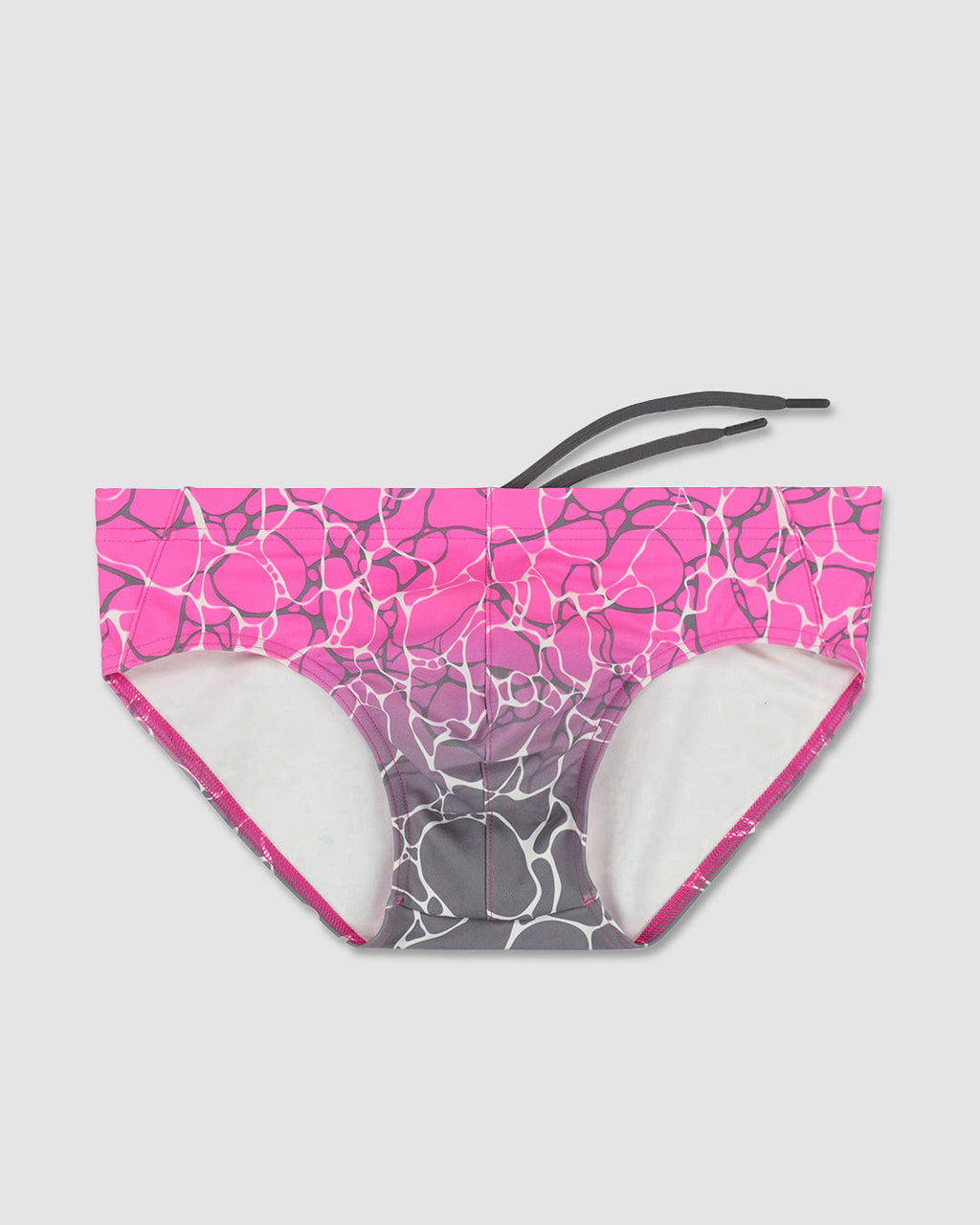 Men’s Acqua & Pink Low-Rise Swim Brief