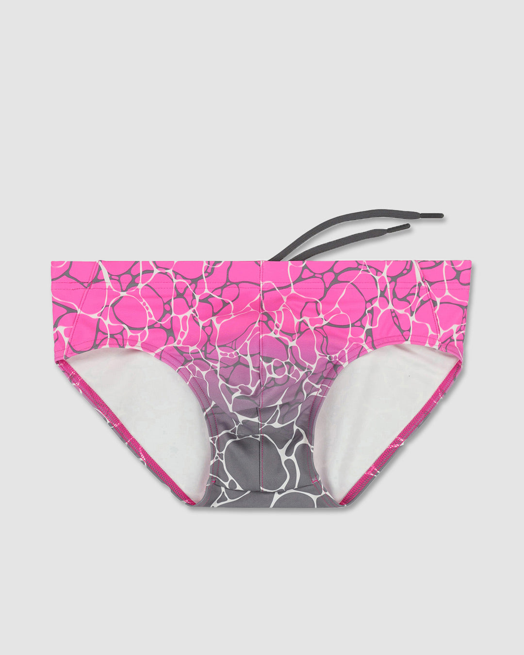 Men’s Acqua & Pink Low-Rise Swim Brief