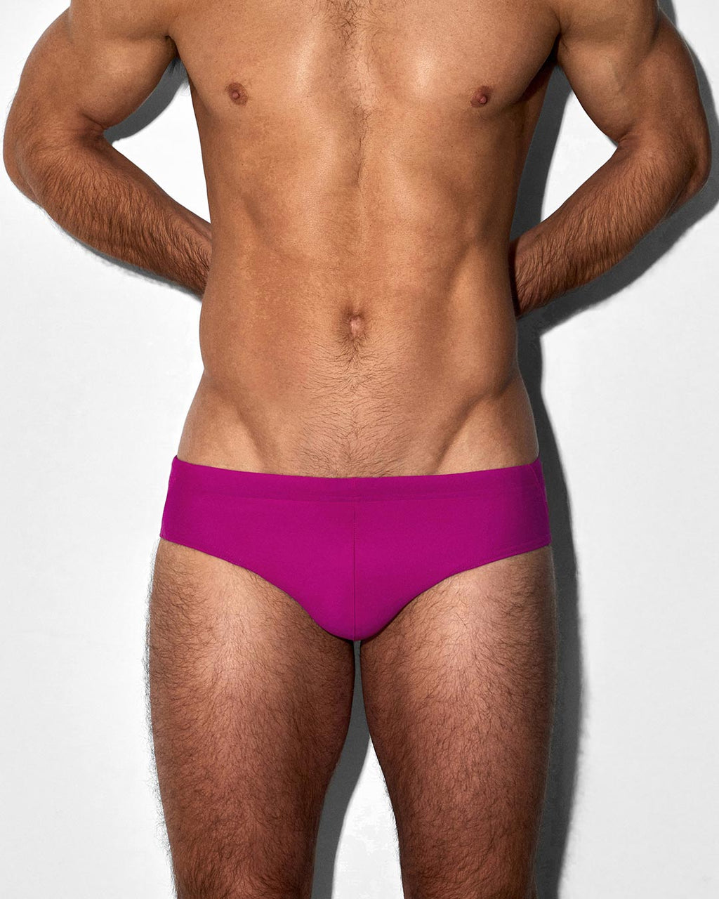 Men’s Raspberry Pink Low-Rise Swim Brief