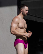 Men’s Raspberry Pink Low-Rise Swim Brief