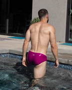 Men’s Raspberry Pink Low-Rise Swim Brief