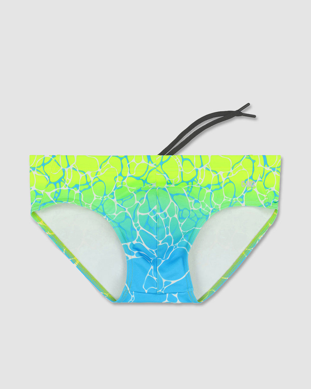 Men’s Acqua & Yellow Low-Rise Swim Brief