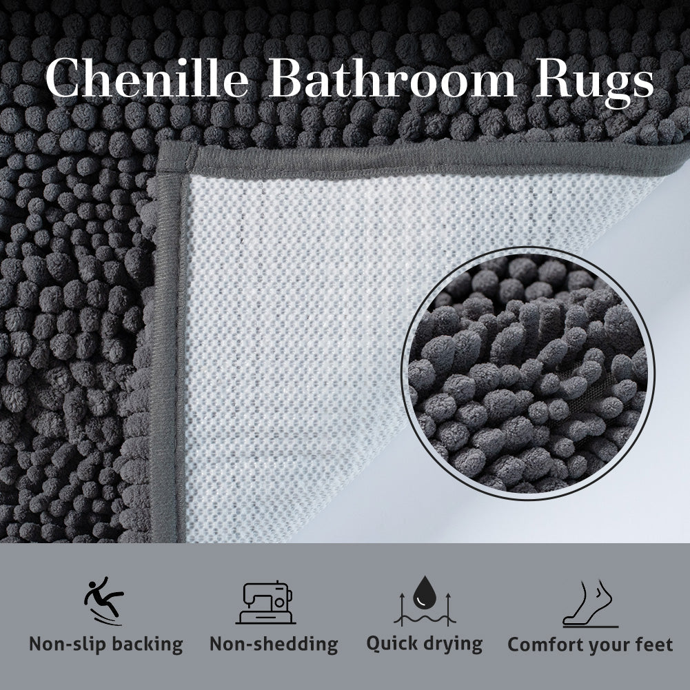 Kasentex Soft Absorbent Non-Slip Bath Rug