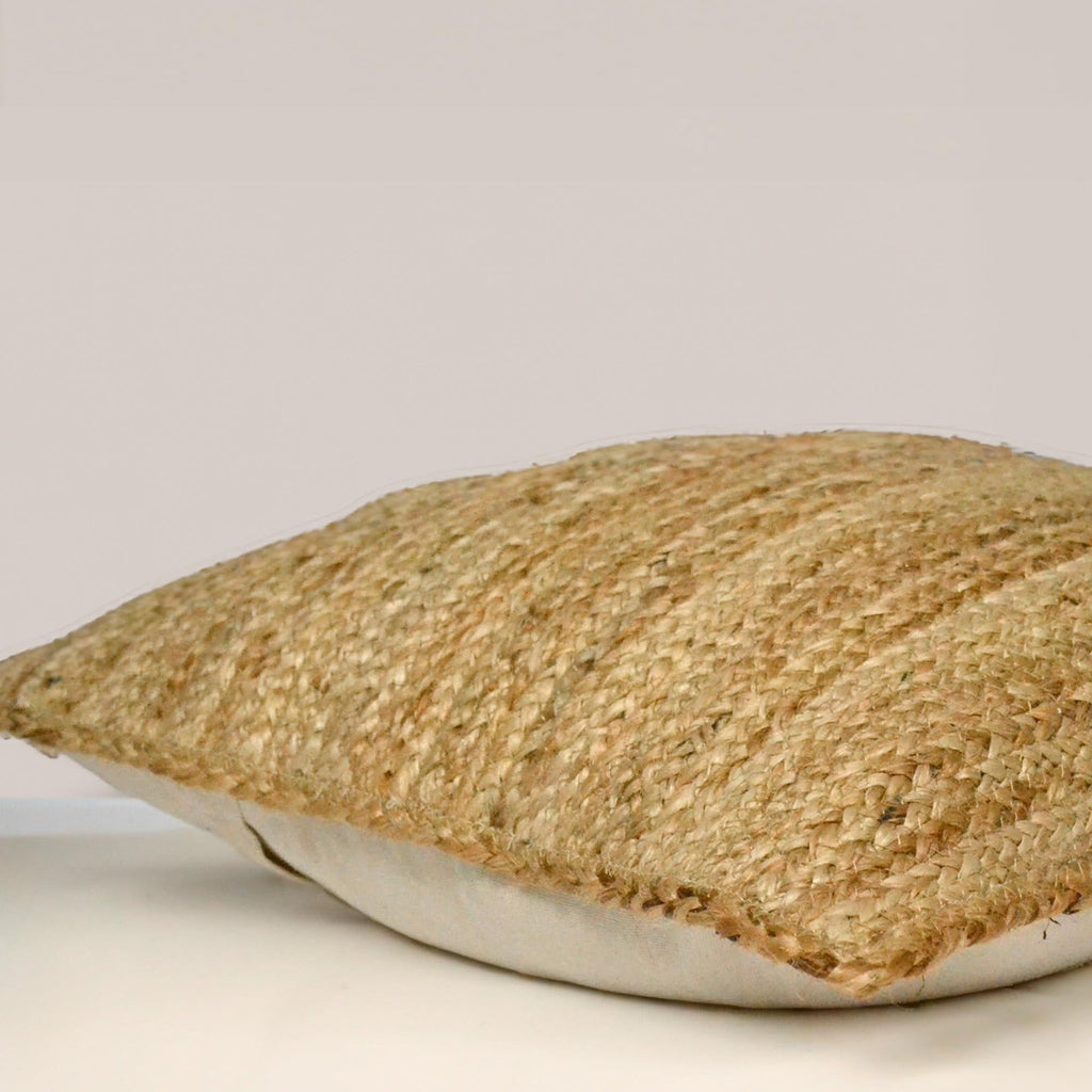 Natural Jute Braided Pillow Cover