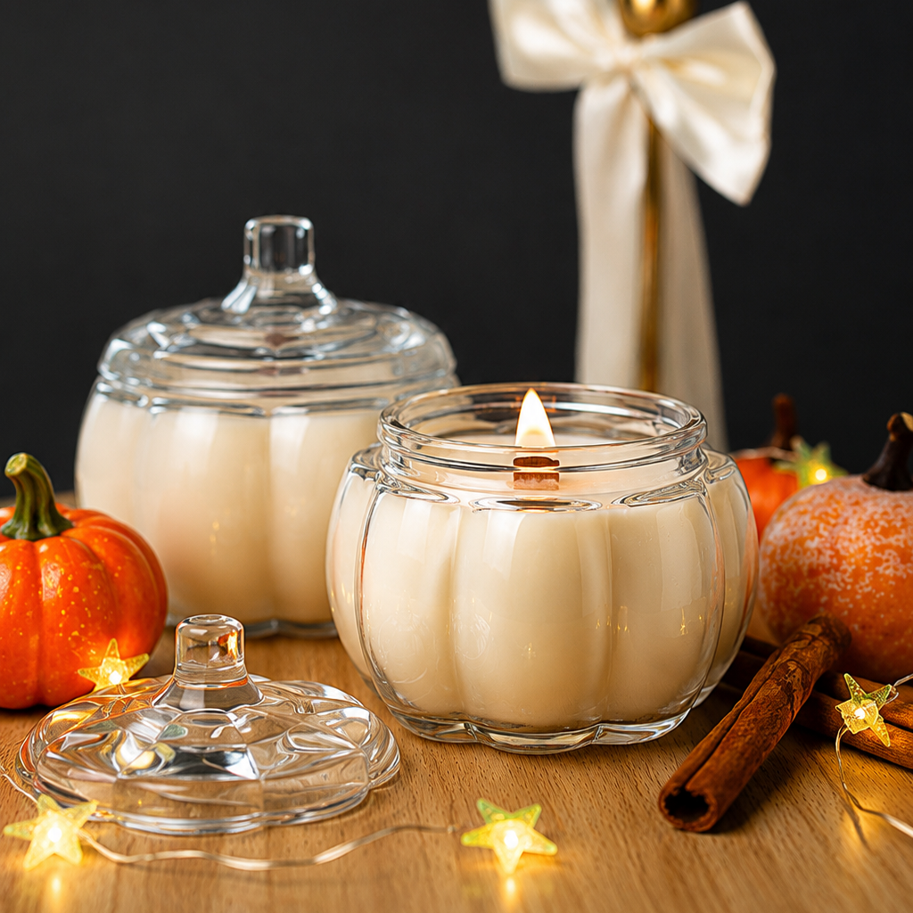 Pumpkin Glass Soy Candle