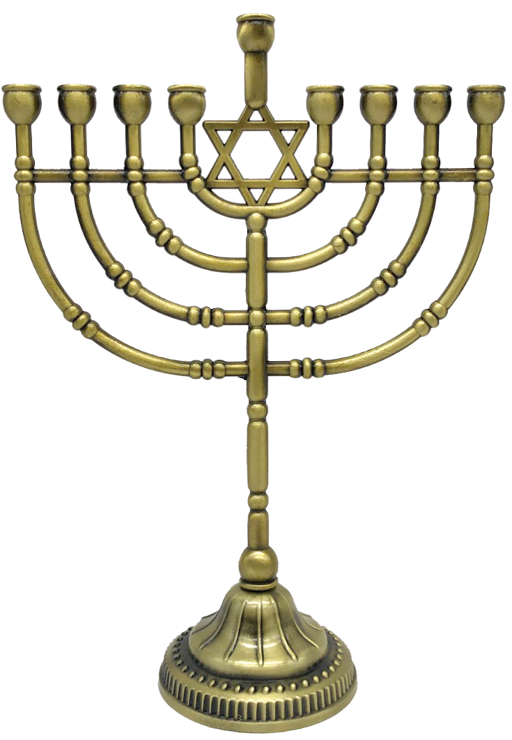 Traditional Bronze Finish Menorah
