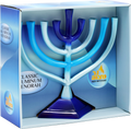 Blue Gradient Aluminum Menorah