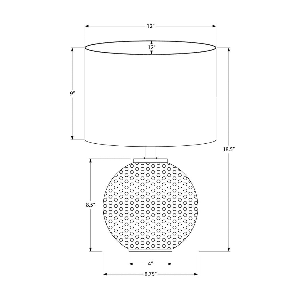 Lighting, Table Lamp, Modern - Gray