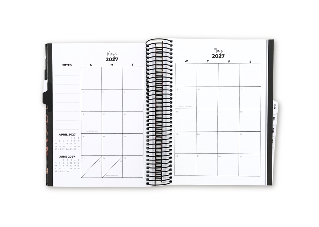 2027 Velvet Floral Daily Planner Basic Bundle