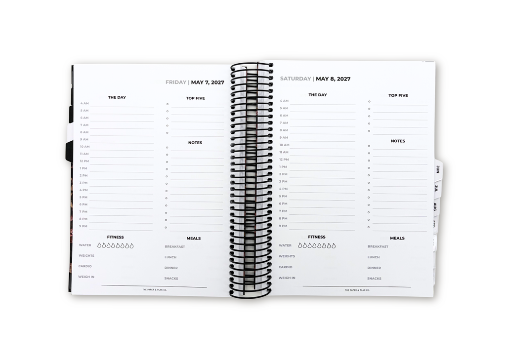 2027 Velvet Floral Daily Planner Basic Bundle