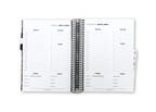 2027 Black Leather Look Daily Planner Premium Bundle