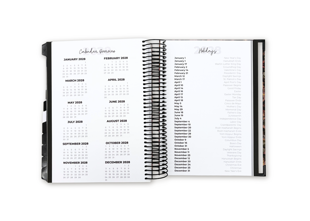 2027 Velvet Floral Daily Planner Basic Bundle