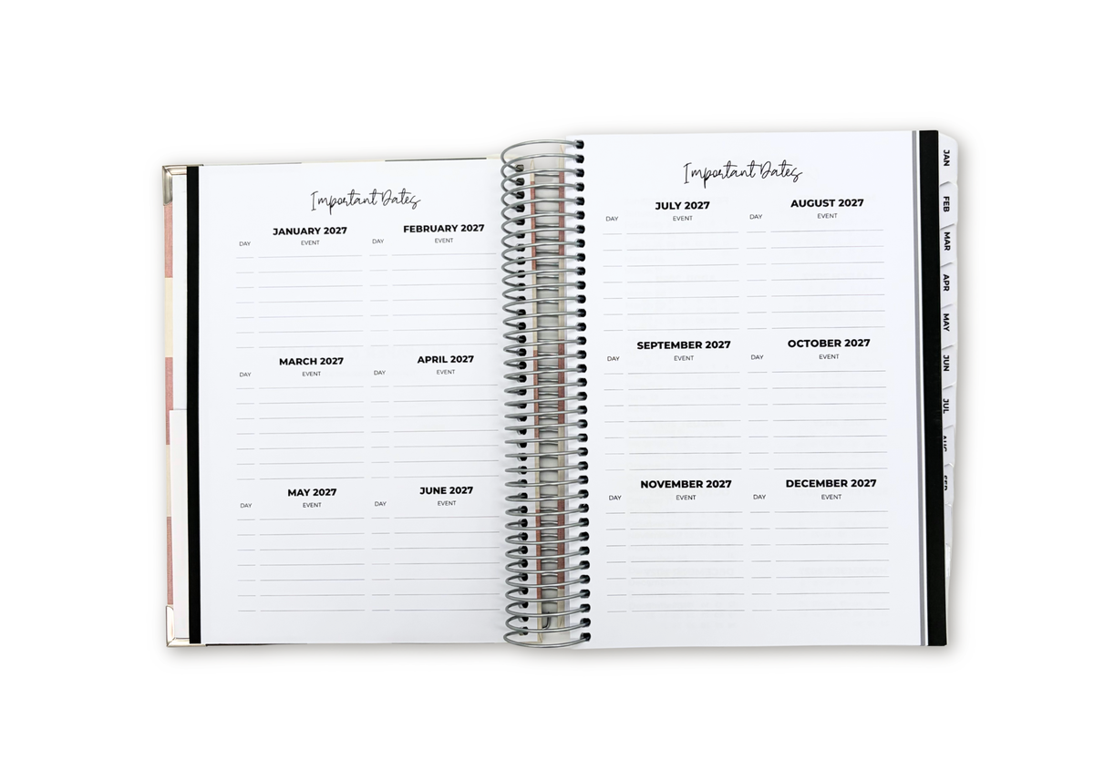 2027 Checkered Daily Planner
