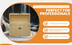 9 Slotted Large Wooden Bamboo Handcrafted Storage Box for Gold Silver Platinum Acid Jewelry Test Kit and Supplies