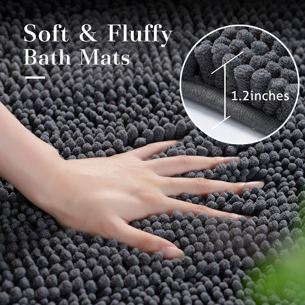 Kasentex Soft Absorbent Non-Slip Bath Rug