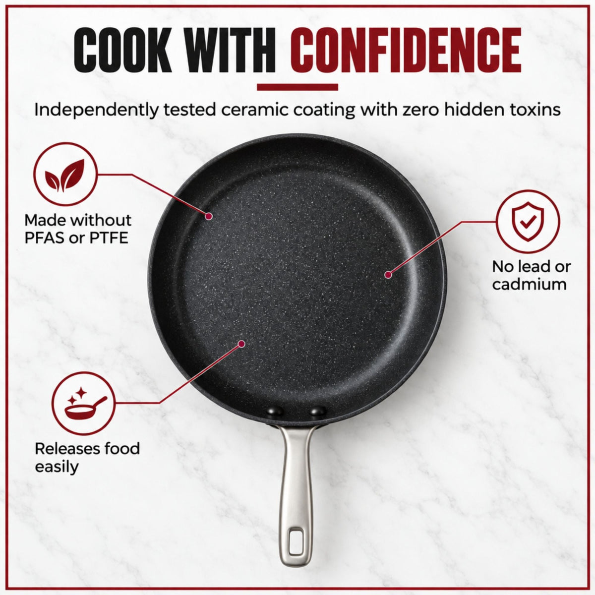 Ceramic Nonstick Crepe Pan, 10"