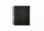 2026-2027 Black Leather Look Daily Planner