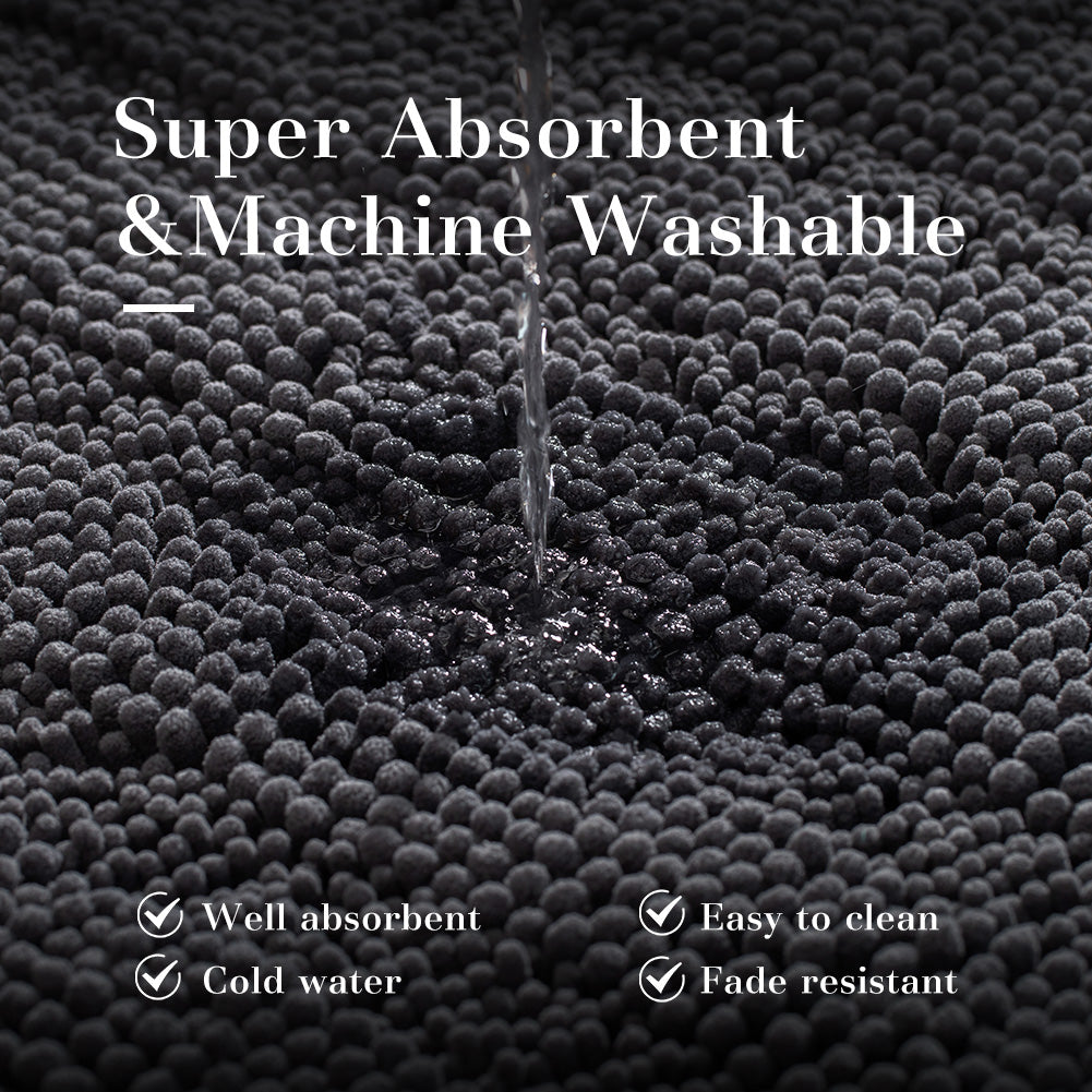Kasentex Soft Absorbent Non-Slip Bath Rug