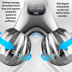 EMS + Vibrating 360 Roller Duel Tightening Face Lift Device