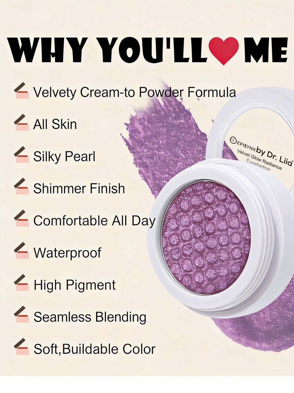 Crease-Proof Shimmer Liquid Eyeshadow