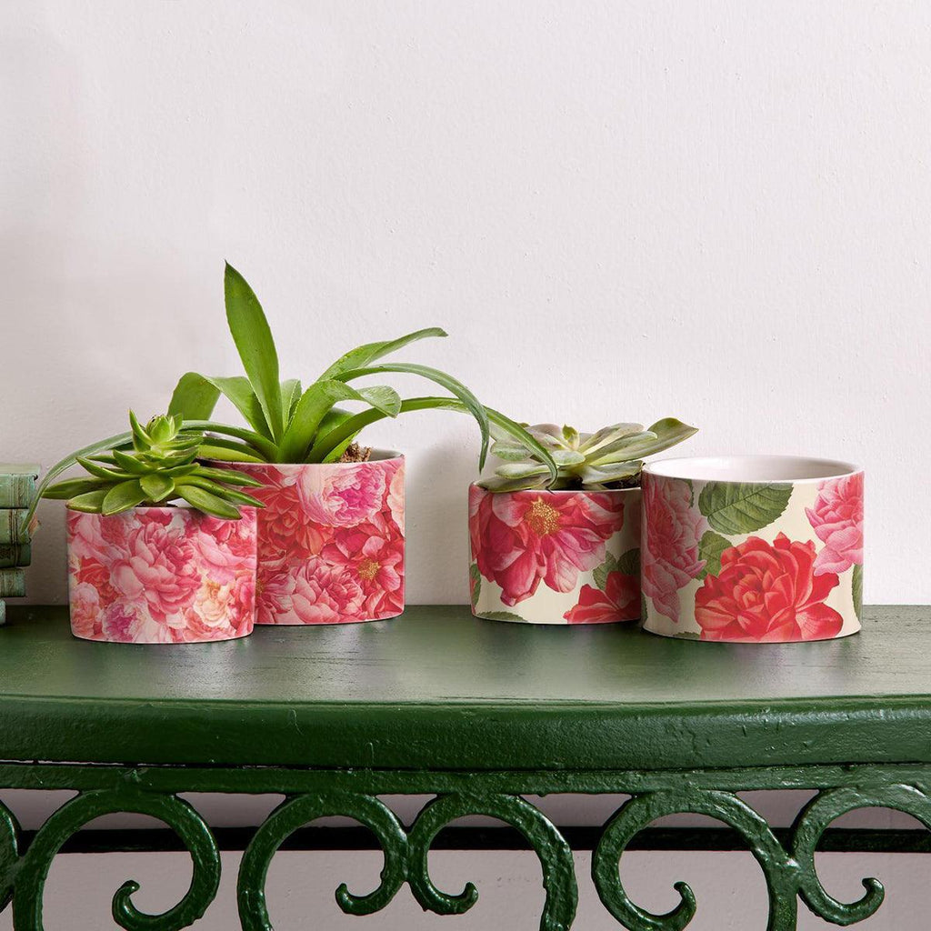 Rose Marie Floral Ceramic Cachepot