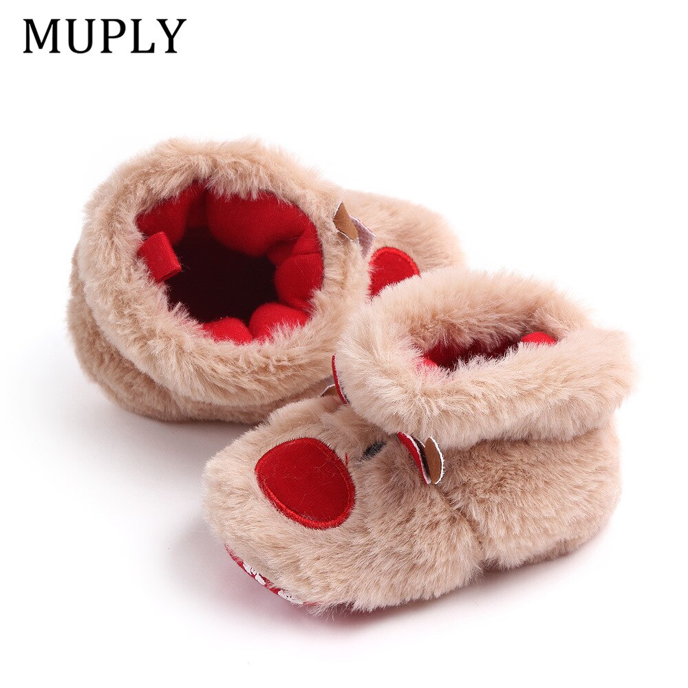 Warm Winter Baby Shoes – Elk First Walkers, 0–18 Months