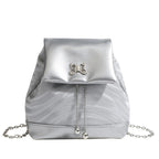 Mini chain backpack, bag women's summer fashion backpack, student backpack purse