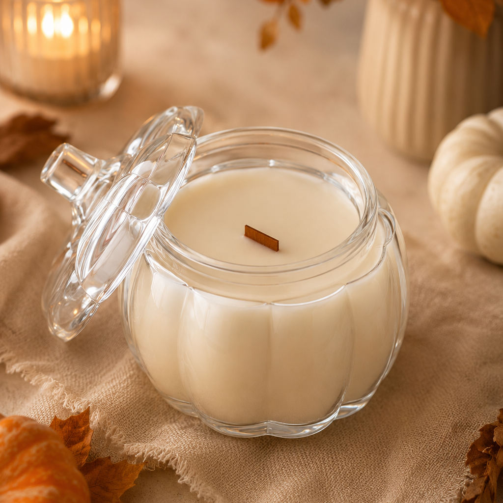 Pumpkin Glass Soy Candle