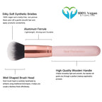 Real Perfection Makeup Brush Set 16 Pcs with 1 Eyebrow Razor Premium Synthetic Foundation Powder Concealers Eyeshadow Blush Makeup Brushes Make up Brushes Kit (Pink)