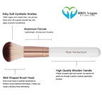 Real Perfection Makeup Brush Set 16 Pcs with 1 Eyebrow Razor Premium Synthetic Foundation Powder Concealers Eyeshadow Blush Makeup Brushes Make up Brushes Kit (Pink)