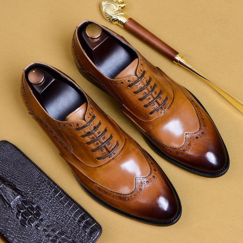 Men’s Genuine Leather Oxford Dress Shoes