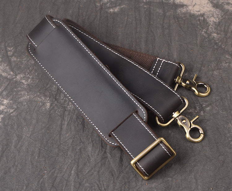 Full Grain Leather Duffle Bag with Shoe Compartment, Vintage Men's Weekender Travel Bag