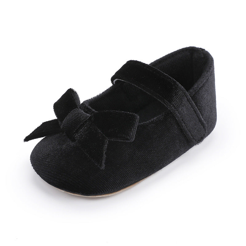 Baby Girls’ Princess Dress Shoes – Soft Flannel Style