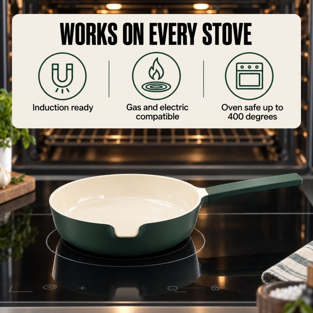 Stackable Nonstick Cookware Set, 5-Piece