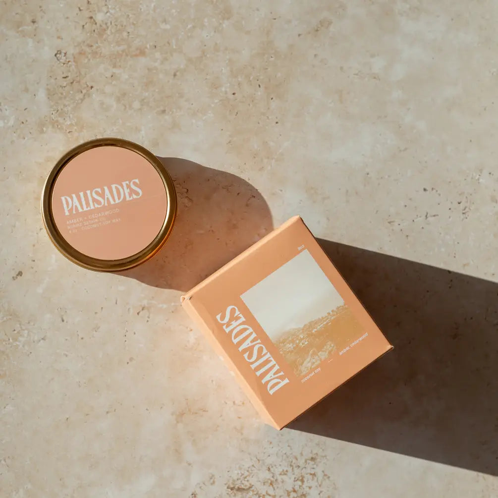 Palisades Amber Travel Tin Candle